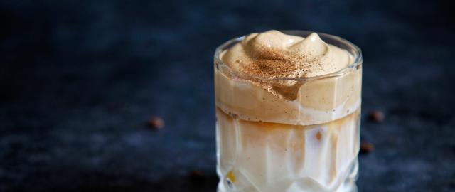 Iskaffe i glas