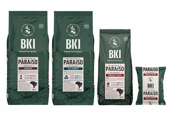 BKI Paraiso kaffe sortiment 